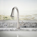 KOHLER K-23830 Riff Pull-down kitchen sink faucet with three-function sprayhead, vibrant stainless - view 4
