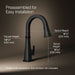 KOHLER K-23832 Riff Touchless pull-down kitchen sink faucet with three-function sprayhead, matte black - view 5