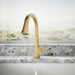 KOHLER K-23832 Riff Touchless pull-down kitchen sink faucet with three-function sprayhead, vibrant brushed moderne brass...