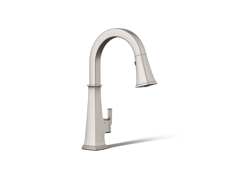KOHLER K-23832 Riff Touchless pull-down kitchen sink faucet with three-function sprayhead, vibrant stainless
