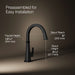 KOHLER K-23833 Riff Single-handle bar sink faucet, matte black - view 5