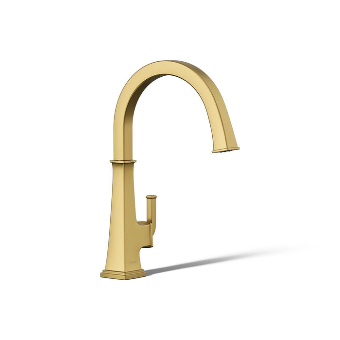 KOHLER K-23833 Riff Single-handle bar sink faucet, vibrant brushed moderne brass - view 4