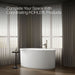 KOHLER K-24001-0 K-24001 Sunstruck 60" x 34" Freestanding Bath with Straight Shroud, white - view 3