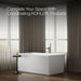 KOHLER K-24010-0 K-24010 Stargaze 60" x 34" Freestanding Bath with Straight Shroud, white - view 4