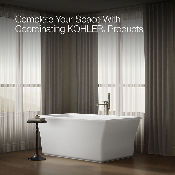 KOHLER K-24011 Stargaze 60-1/4" x 34-1/4" freestanding bath with fluted shroud