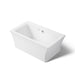 KOHLER K-24019-GHW Stargaze 60" x 34" freestanding Heated BubbleMassage air bath with Bask heated surface and fluted...
