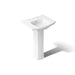 KOHLER K-24050-8 Kelston 23-3/4" rectangular pedestal bathroom sink, white