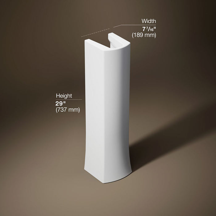 KOHLER K-24052-0 K-24052 Kelston Pedestal Sink Base, white - view 5
