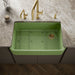 KOHLER K-24268 Ironridge 34" undermount single-bowl farmhouse kitchen sink, fresh green - view 3