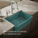 KOHLER K-24268 Ironridge 34" undermount single-bowl farmhouse kitchen sink, teal - view 3
