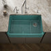 KOHLER K-24268 Ironridge 34" undermount single-bowl farmhouse kitchen sink, teal - view 4