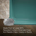 KOHLER K-24268 Ironridge 34" undermount single-bowl farmhouse kitchen sink, teal - view 5