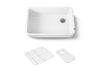 KOHLER K-24268 Ironridge 34" undermount single-bowl farmhouse kitchen sink, white