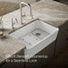 KOHLER K-24268 Ironridge 34" undermount single-bowl farmhouse kitchen sink, white - view 3
