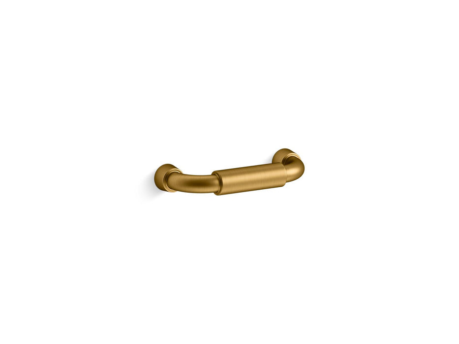 KOHLER K-24438 Tone 3" cabinet pull, vibrant brushed moderne brass
