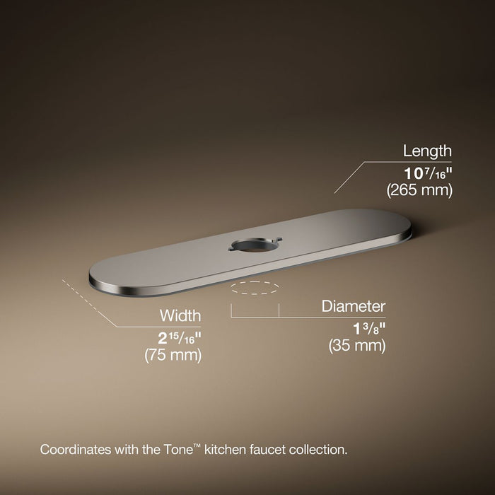 3/4 view of product with dimensions