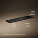 3/4 view of product with dimensions