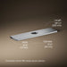 3/4 view of product with dimensions