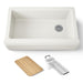 KOHLER K-24564 Riverby 35-3/4" undermount single-bowl farmhouse workstation kitchen sink, biscuit - view 5