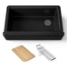 KOHLER K-24564 Riverby 35-3/4" undermount single-bowl farmhouse workstation kitchen sink, black black - view 5