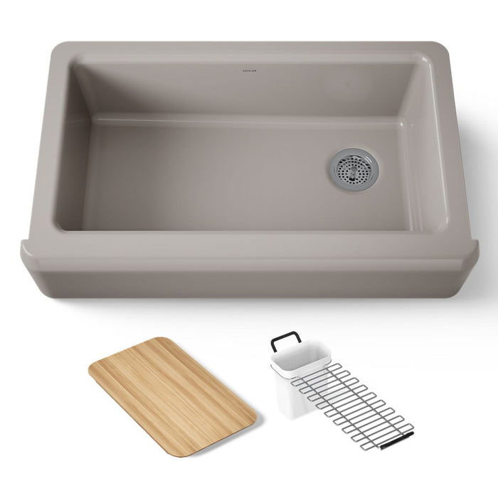 KOHLER K-24564 Riverby 35-3/4" undermount single-bowl farmhouse workstation kitchen sink