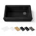KOHLER K-24564-PC Riverby 35-3/4" undermount single-bowl farmhouse workstation kitchen sink, black black - view 5