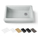 KOHLER K-24564-PC Riverby 35-3/4" undermount single-bowl farmhouse workstation kitchen sink, ice grey - view 5