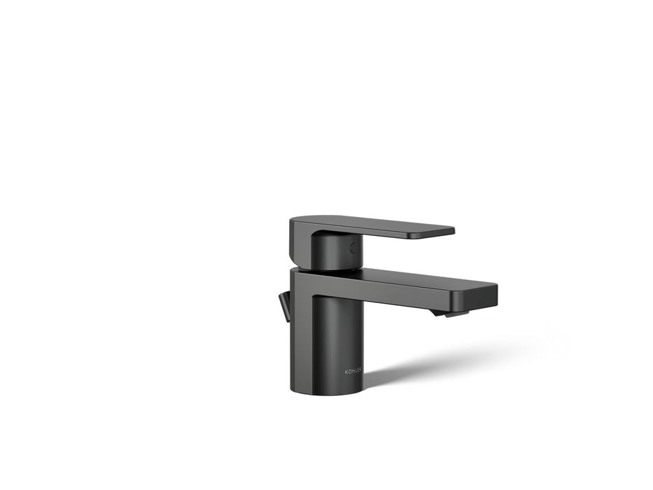 KOHLER K-24804-4 Parallel Low single-handle bathroom sink faucet, 1.2 gpm, matte black
