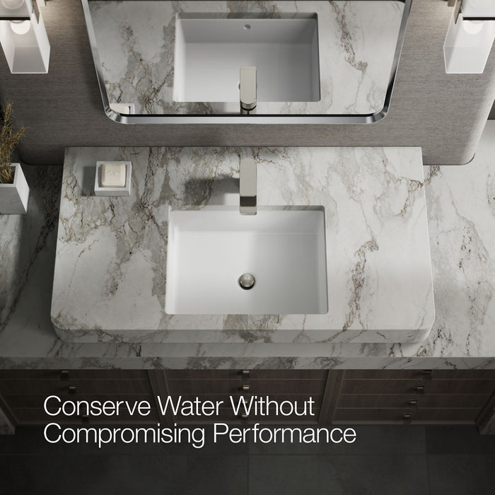 KOHLER K-24804-4 Parallel Low single-handle bathroom sink faucet, 1.2 gpm