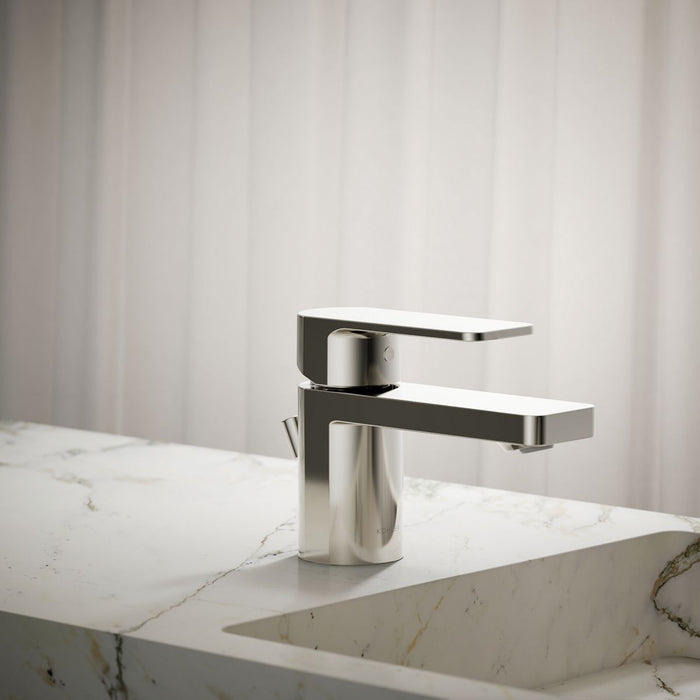KOHLER K-24804-4 Parallel Low single-handle bathroom sink faucet, 1.2 gpm