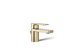 KOHLER K-24804-4K Parallel Low single-handle bathroom sink faucet, 1.0 gpm, vibrant french gold