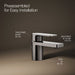 KOHLER K-24804-4K Parallel Low single-handle bathroom sink faucet, 1.0 gpm, vibrant titanium - view 4
