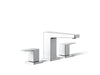 KOHLER K-24857-4 Honesty Widespread bathroom sink faucet, 0.5 gpm, polished chrome