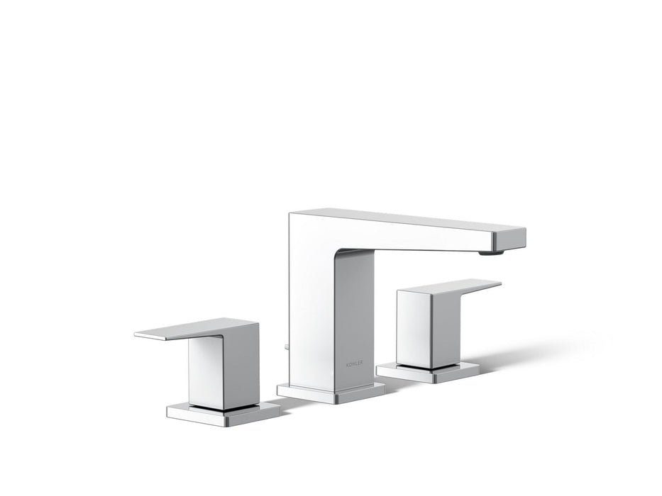 KOHLER K-24857-4 Honesty Widespread bathroom sink faucet, 0.5 gpm, polished chrome