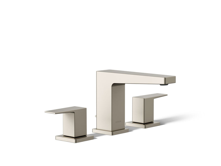 KOHLER K-24857-4 Honesty Widespread bathroom sink faucet, 0.5 gpm, vibrant brushed nickel