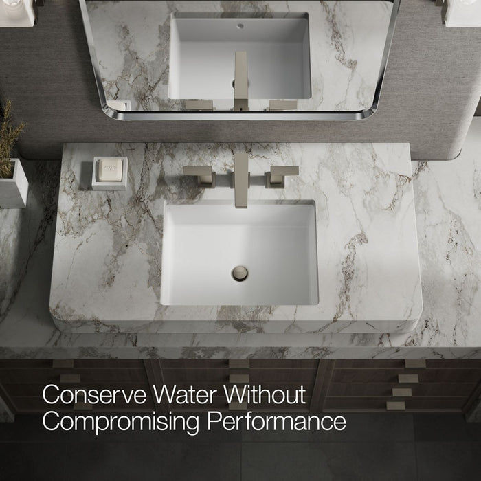KOHLER K-24857-4 Honesty Widespread bathroom sink faucet, 0.5 gpm, vibrant brushed nickel - view 5