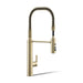 KOHLER K-24982 Purist Semi-professional kitchen sink faucet with three-function sprayhead, vibrant french gold - view 4