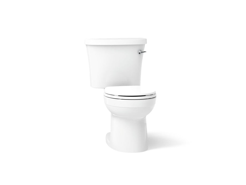 KOHLER K-25097-SSRA Kingston Two-piece round-front toilet, 1.28 gpf