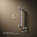 3/4 view of product with dimensions