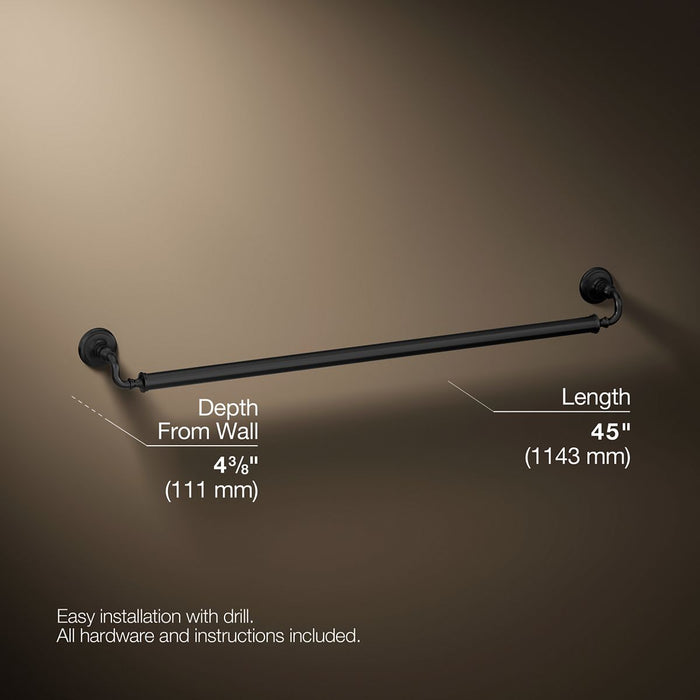 3/4 view of product with dimensions