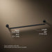 3/4 view of product with dimensions