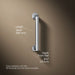 3/4 view of product with dimensions