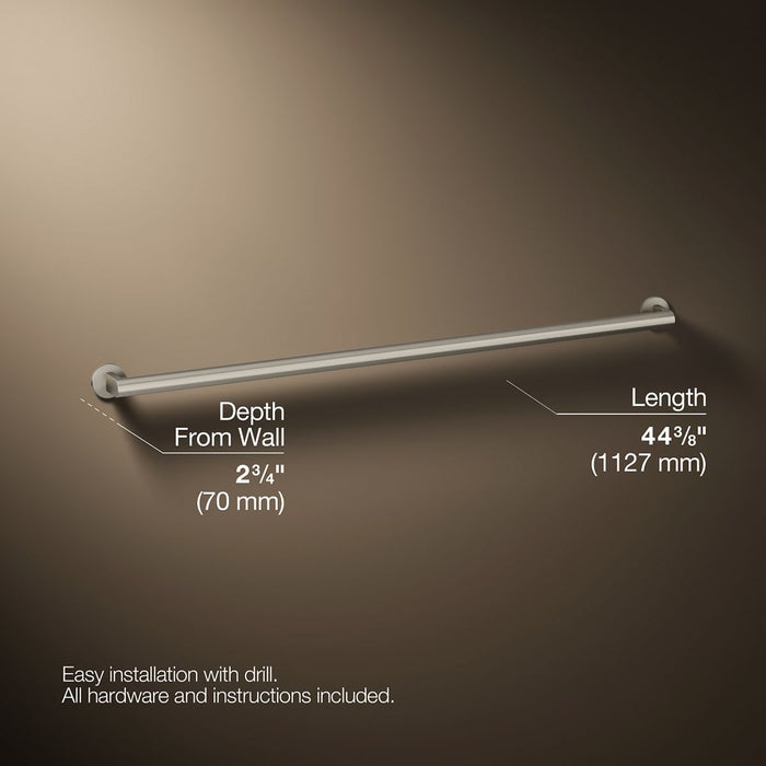3/4 view of product with dimensions