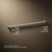 3/4 view of product with dimensions