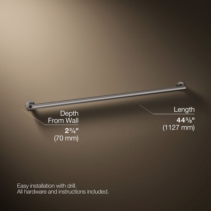 3/4 view of product with dimensions