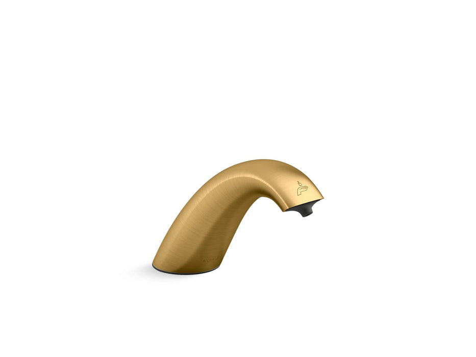 KOHLER K-25194 Curve Touchless foaming soap dispenser, DC-powered, vibrant brushed moderne brass