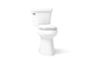 KOHLER K-25224 Highline Tall two-piece elongated toilet, 1.28 gpf, white