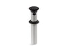 KOHLER K-25322 Clicker drain with overflow, matte black