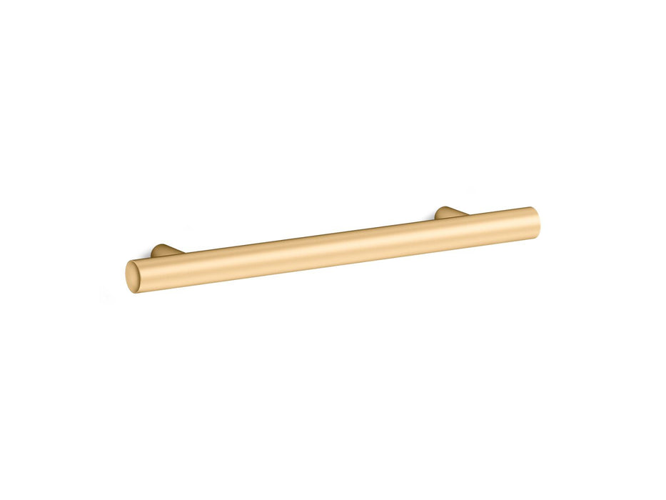 KOHLER K-25498 Purist 5" cabinet pull, vibrant brushed moderne brass