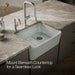 KOHLER K-25766 Ironridge 28" undermount single-bowl farmhouse kitchen sink, ice grey - view 5